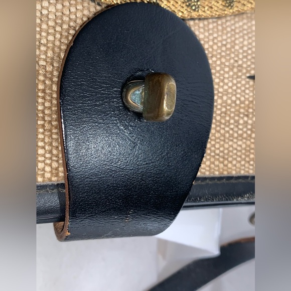 ENID COLLINS of Texas vintage Carriage Trade Purse Wood Jeweled Leather trim - Picture 3 of 12